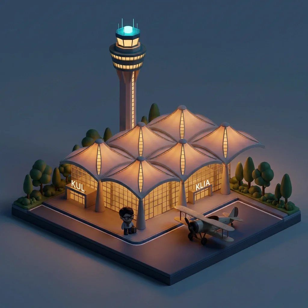 KLIA isometric — night