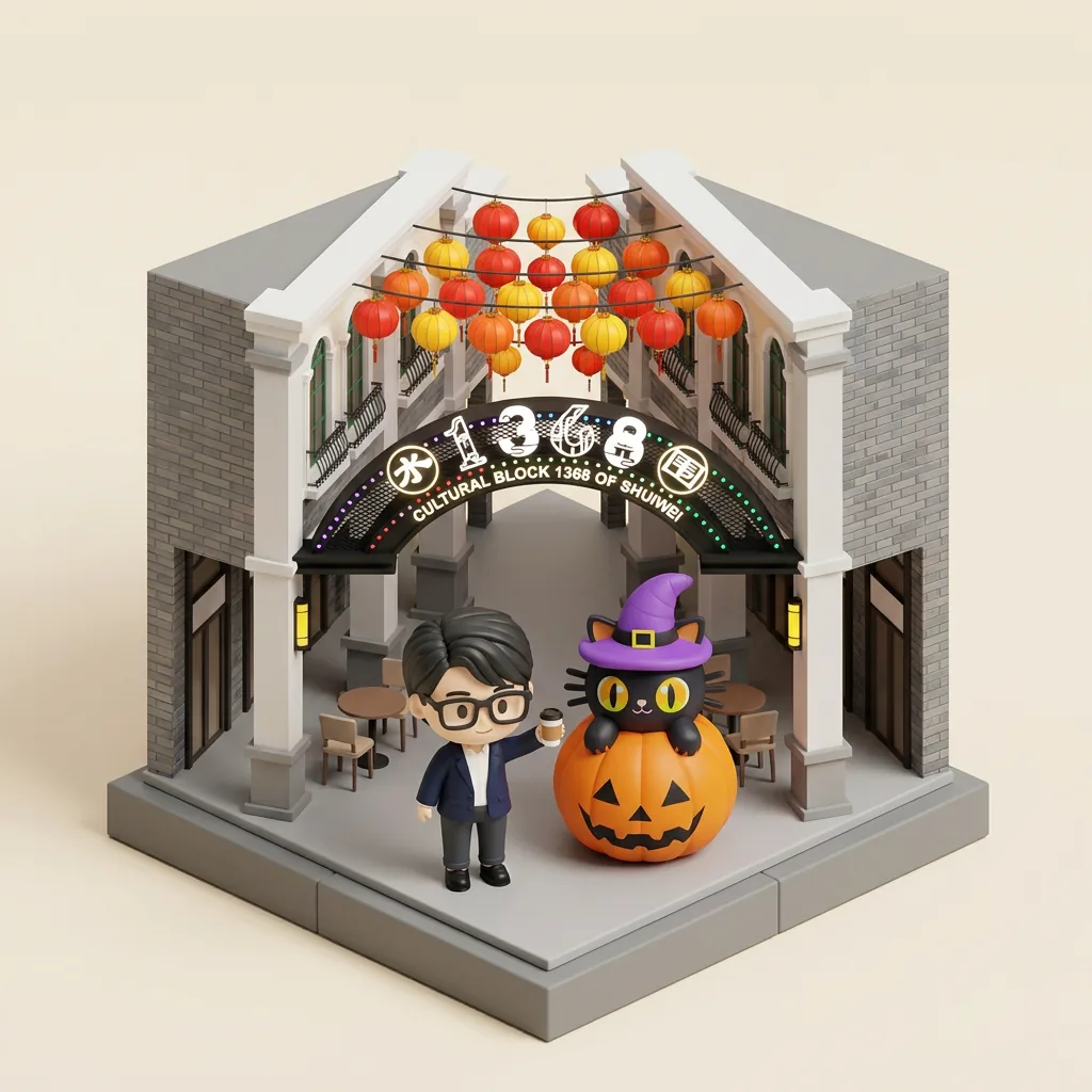水围 1368 Cultural Block isometric — day